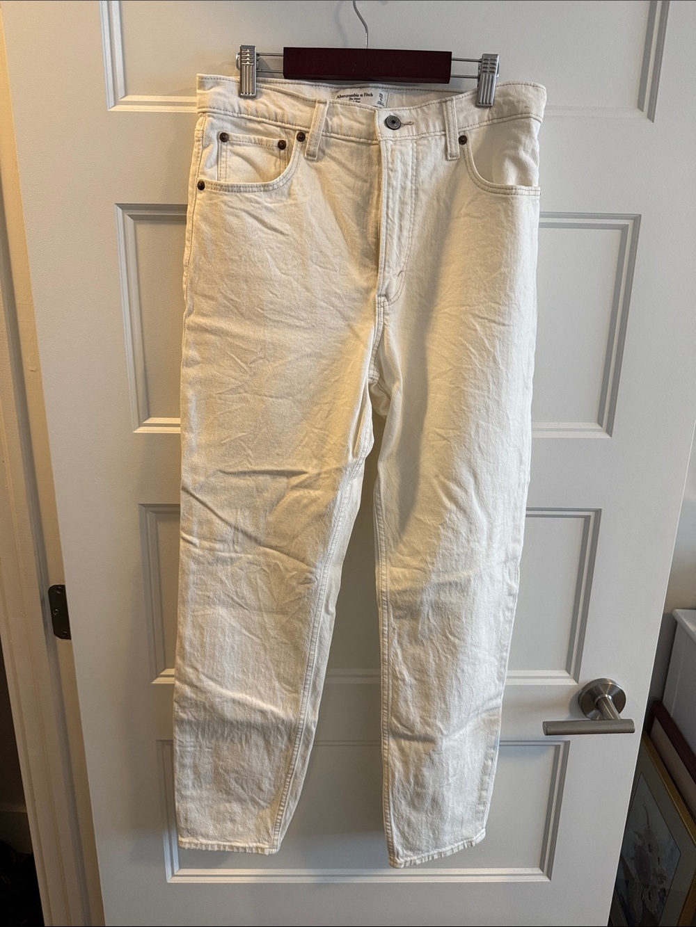 Women’s White Denim mom Jeans